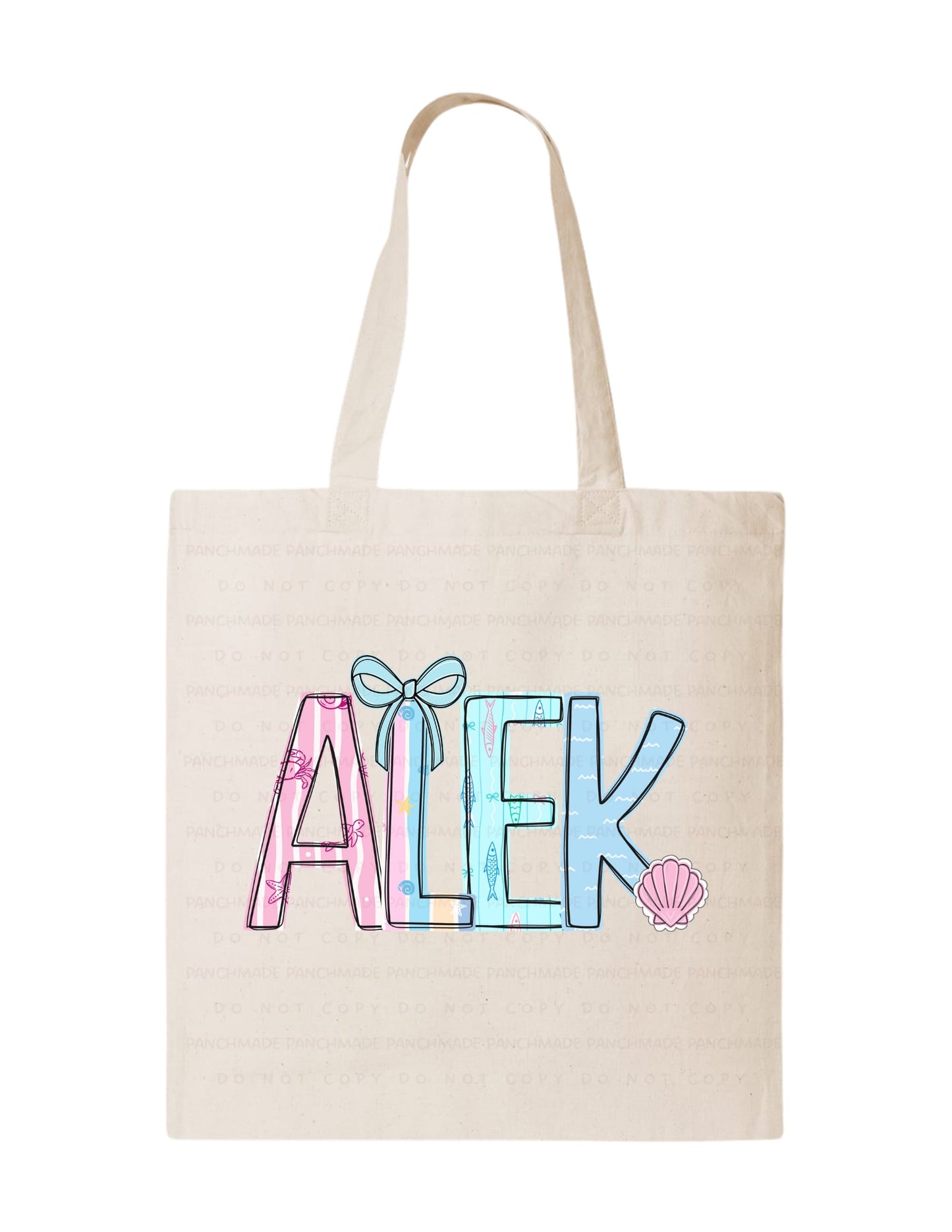 Custom Name Tote Bag