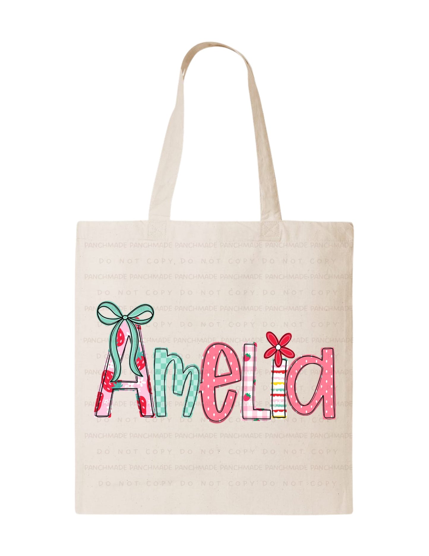 Custom Name Tote Bag