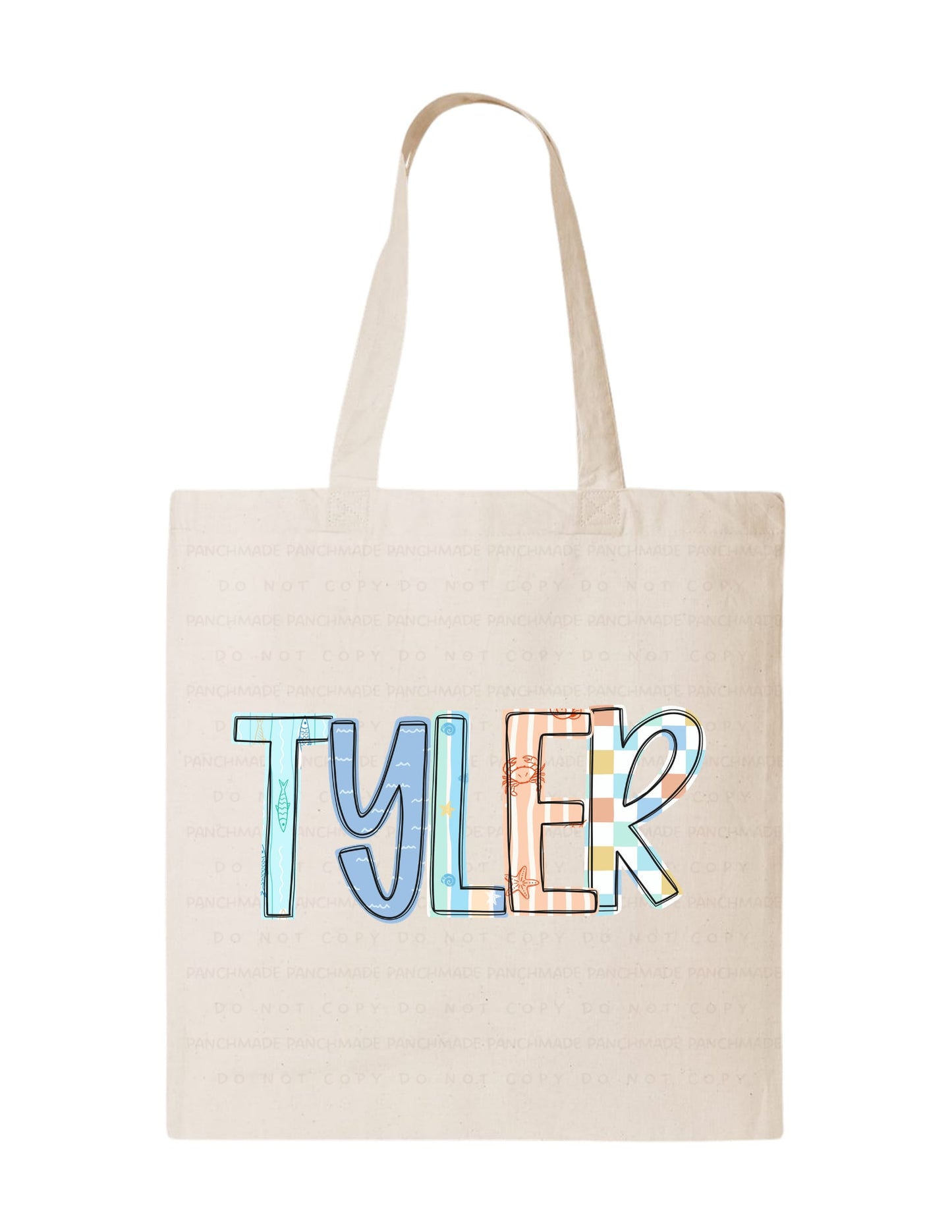 Custom Name Tote Bag