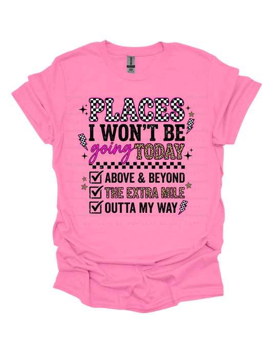 Places I Won't Be